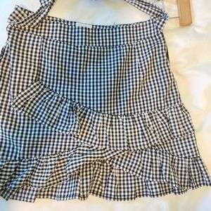 Princess Polly checkered skirt in black and white